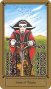 Seven of Wands Tarot card in Fantastical Tarot deck