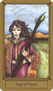 Page of Wands Tarot card in Fantastical Tarot deck