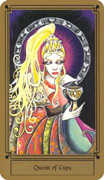 Queen of Cups Tarot card in Fantastical Tarot Tarot deck