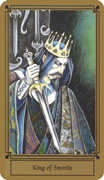 King of Swords Tarot card in Fantastical Tarot Tarot deck