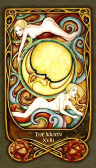 The Moon Tarot card in Fenestra Tarot deck