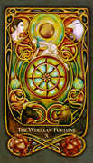 The Wheel of Fortune Tarot card in Fenestra deck