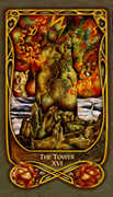 The Tower Tarot card in Fenestra Tarot deck