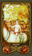 The Sun Tarot card in Fenestra deck