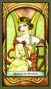 Queen of Wands Tarot card in Fenestra deck