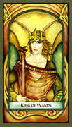 King of Wands Tarot card in Fenestra Tarot deck