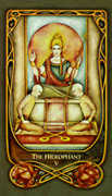 The Hierophant Tarot card in Fenestra Tarot deck