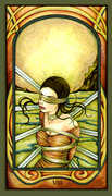 Eight of Swords Tarot card in Fenestra deck