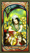 Six of Pentacles Tarot card in Fenestra deck