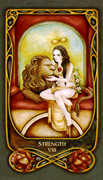 Strength Tarot card in Fenestra deck