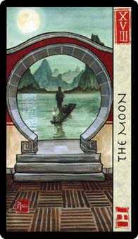 The Moon Tarot card in Feng Shui Tarot deck