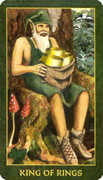King of Rings Tarot card in Forest Folklore deck
