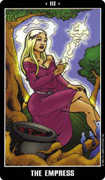 The Empress Tarot card in Fradella deck