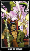 King of Wands Tarot card in Fradella Tarot deck