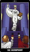 The Hierophant Tarot card in Fradella Tarot deck