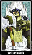 King of Swords Tarot card in Fradella Tarot deck