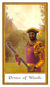Prince of Wands Tarot card in Gendron deck