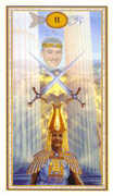 Two of Swords Tarot card in Gendron deck
