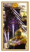 Nine of Swords Tarot card in Gendron deck