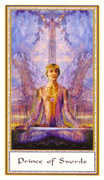 Prince of Swords Tarot card in Gendron deck