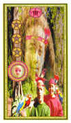 Three of Coins Tarot card in Gendron Tarot deck