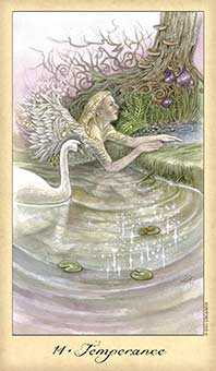 Temperance Tarot card in Ghosts & Spirits Tarot deck