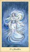Justice Tarot card in Ghosts & Spirits Tarot deck