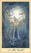 The World Tarot card in Ghosts & Spirits Tarot deck