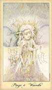 Page of Wands Tarot card in Ghosts & Spirits Tarot deck