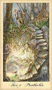 Ace of Coins Tarot card in Ghosts & Spirits deck