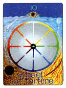 Wheel of Fortune Tarot card in Gill Tarot deck