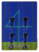 Four of Cups Tarot card in Gill deck