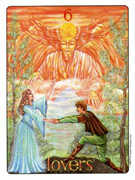 The Lovers Tarot card in Gill deck