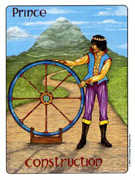 Knight of Coins Tarot card in Gill Tarot deck