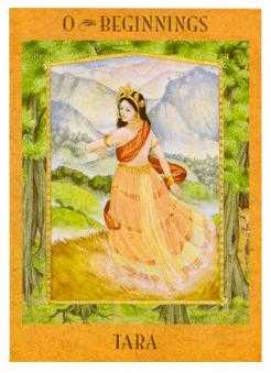 The Fool Tarot card in Goddess Tarot deck