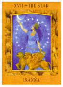 The Star Tarot card in Goddess deck