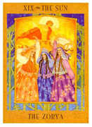 The Sun Tarot card in Goddess Tarot deck