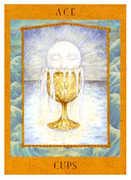 Ace of Cups Tarot card in Goddess Tarot deck