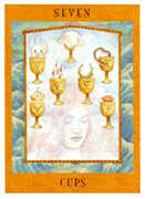 Seven of Cups Tarot card in Goddess Tarot deck