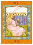 Nine of Cups Tarot card in Goddess Tarot deck