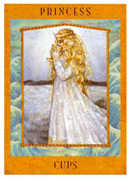 Princess of Cups Tarot card in Goddess Tarot deck