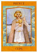 Prince of Cups Tarot card in Goddess Tarot deck