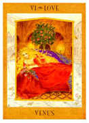 The Lovers Tarot card in Goddess deck