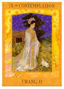 The Hermit Tarot card in Goddess deck