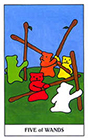 gummybear - Five of Wands