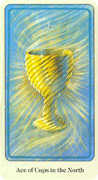 Ace of Cups Tarot card in Haindl deck