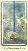 Ace of Swords Tarot card in Haindl deck