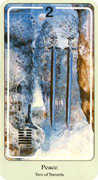 Two of Swords Tarot card in Haindl deck