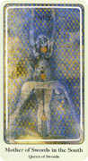 Mother of Swords Tarot card in Haindl deck