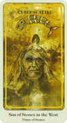 Son of Coins Tarot card in Haindl Tarot deck